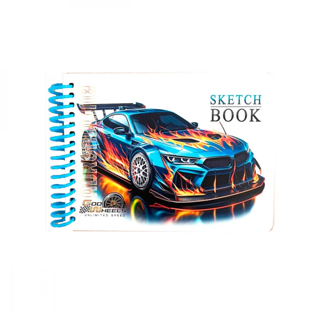 Скетчбук А6 24л чистий лист 7БЦ 9848 тверда обклад