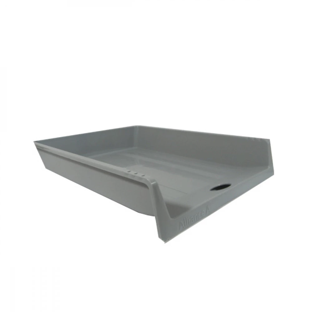 Лоток горизонтальний "Е" ПП компактний сірий