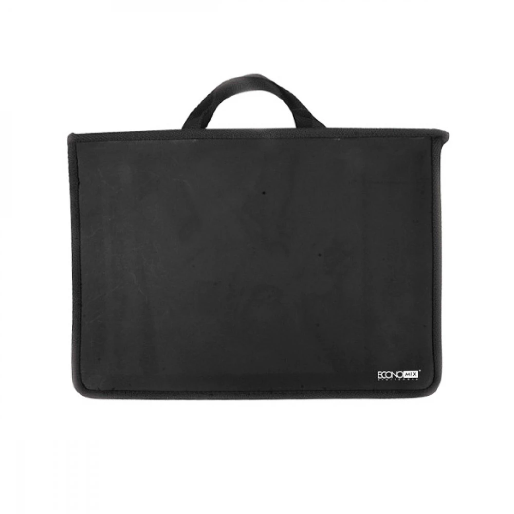 Портфель пластиковий А4 2 відділення Economix E31630-01 чорний