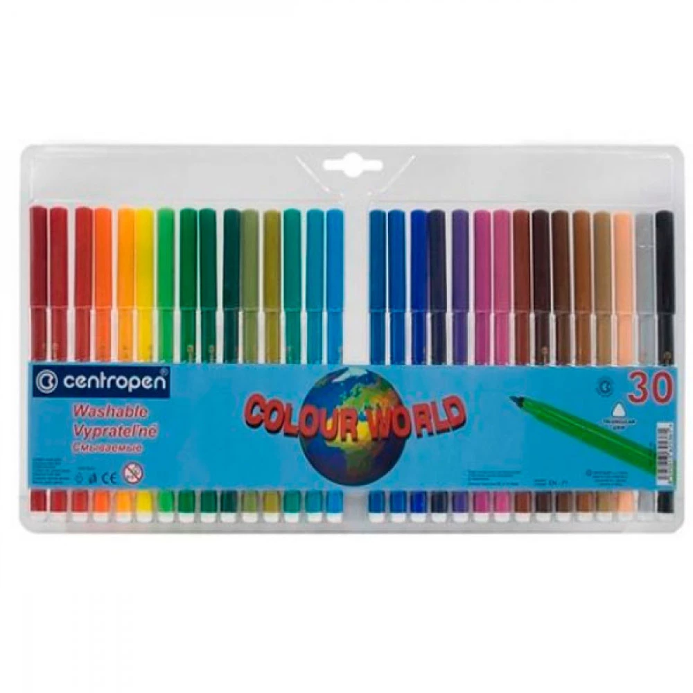 Фломастери 30 кольорів Centropen 7550/30 ТП