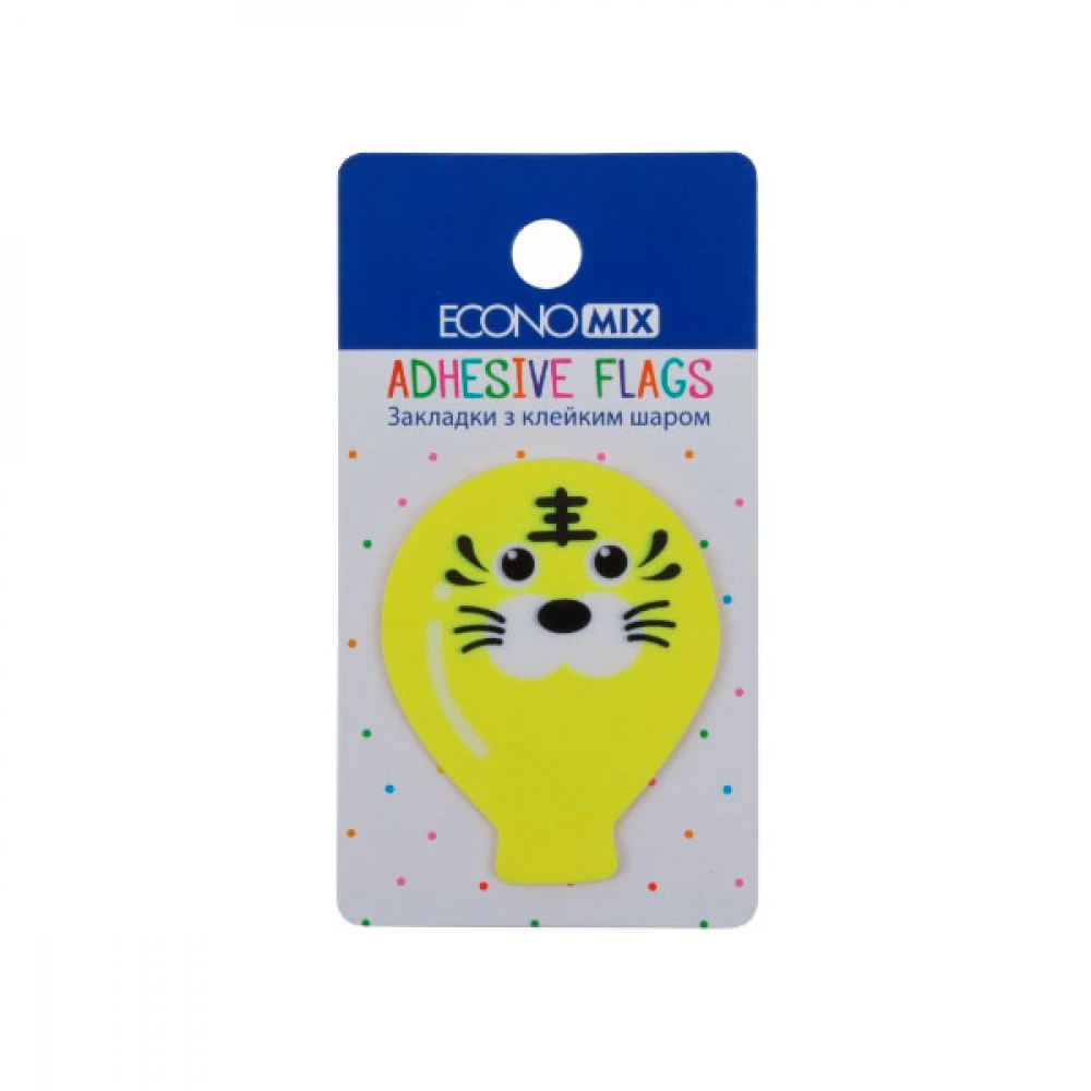 Блок паперу липкий 40х50 мм Economix Е20967-01 Fun balloons пластиковий