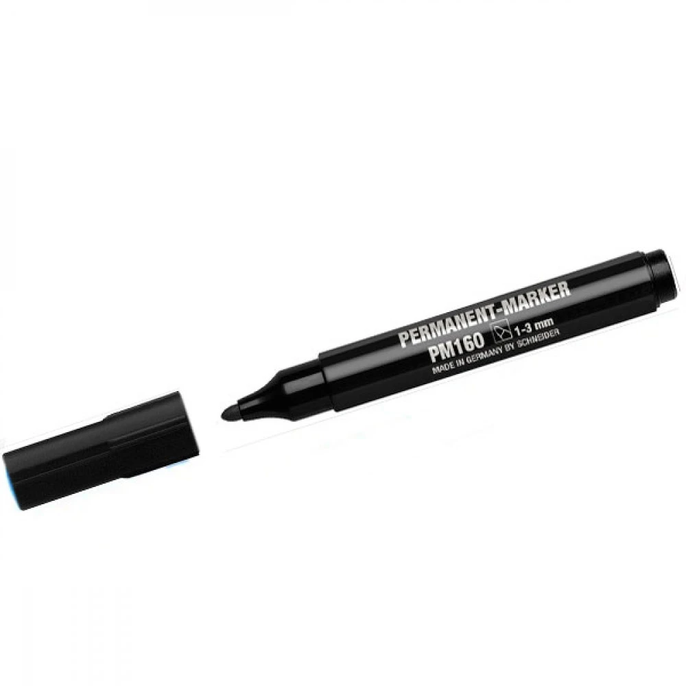 Маркер Schneider 116001 MAXX160 круглий перманентний 1-3 мм чорний