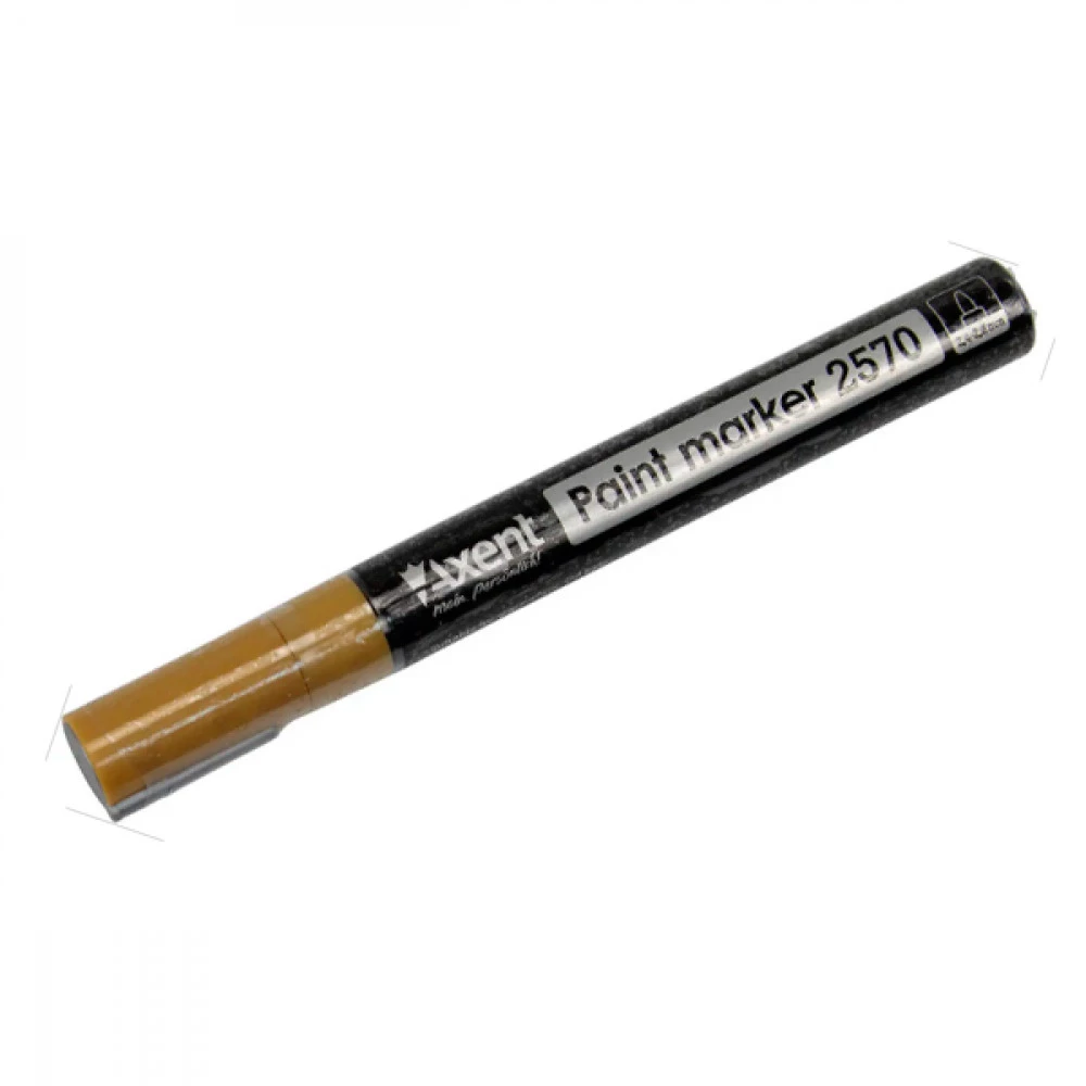 Маркер "Axent" Paint 2570-35 оформлювальний, круглий золото