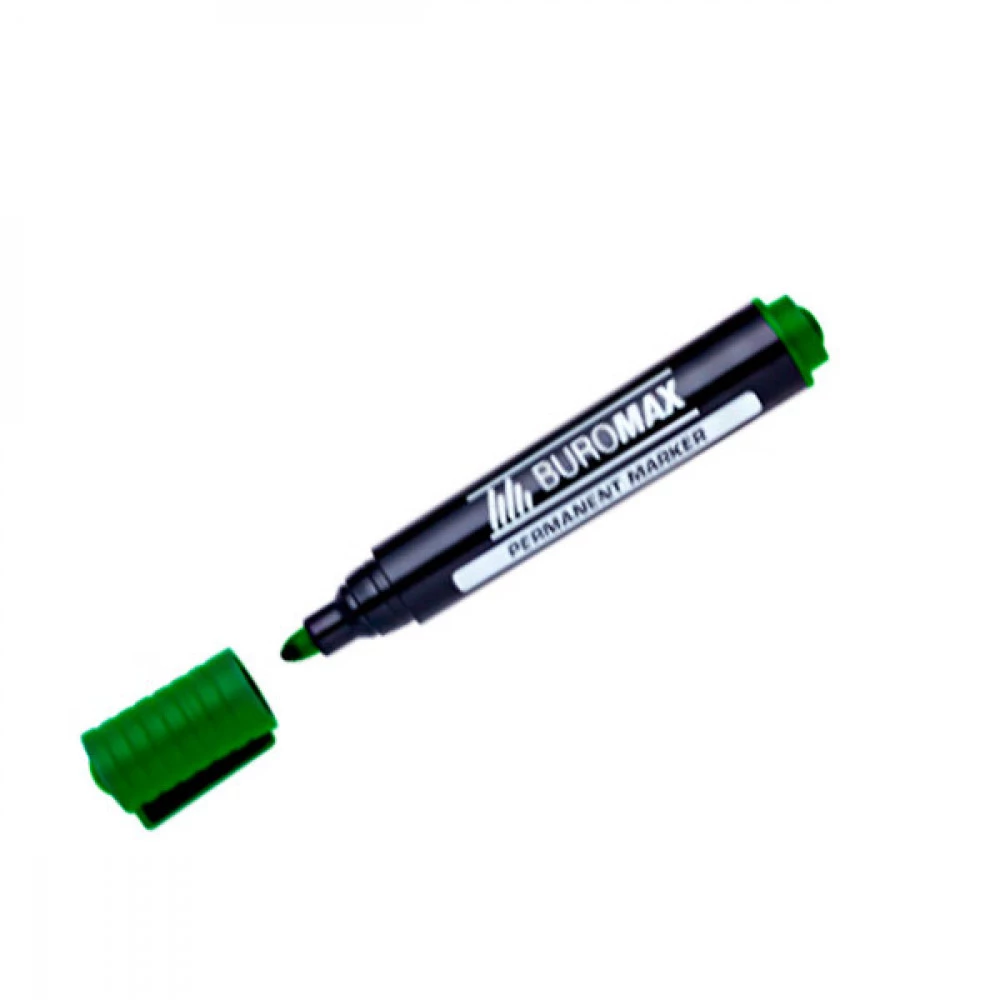 Маркер BuroMAX BM8700-01перманентний 2-4мм зелений