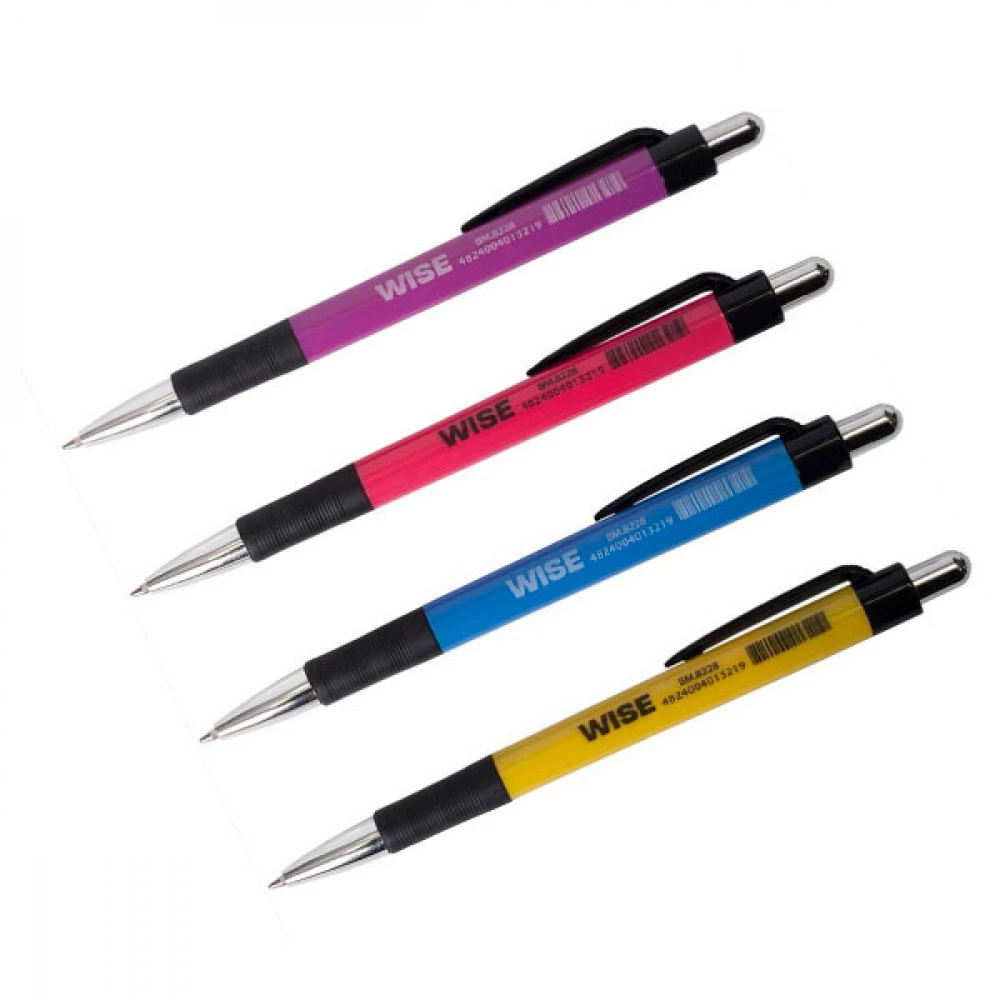 Ручка кулькова автоматична "BuroMAX" 8228 0,7 мм синя
