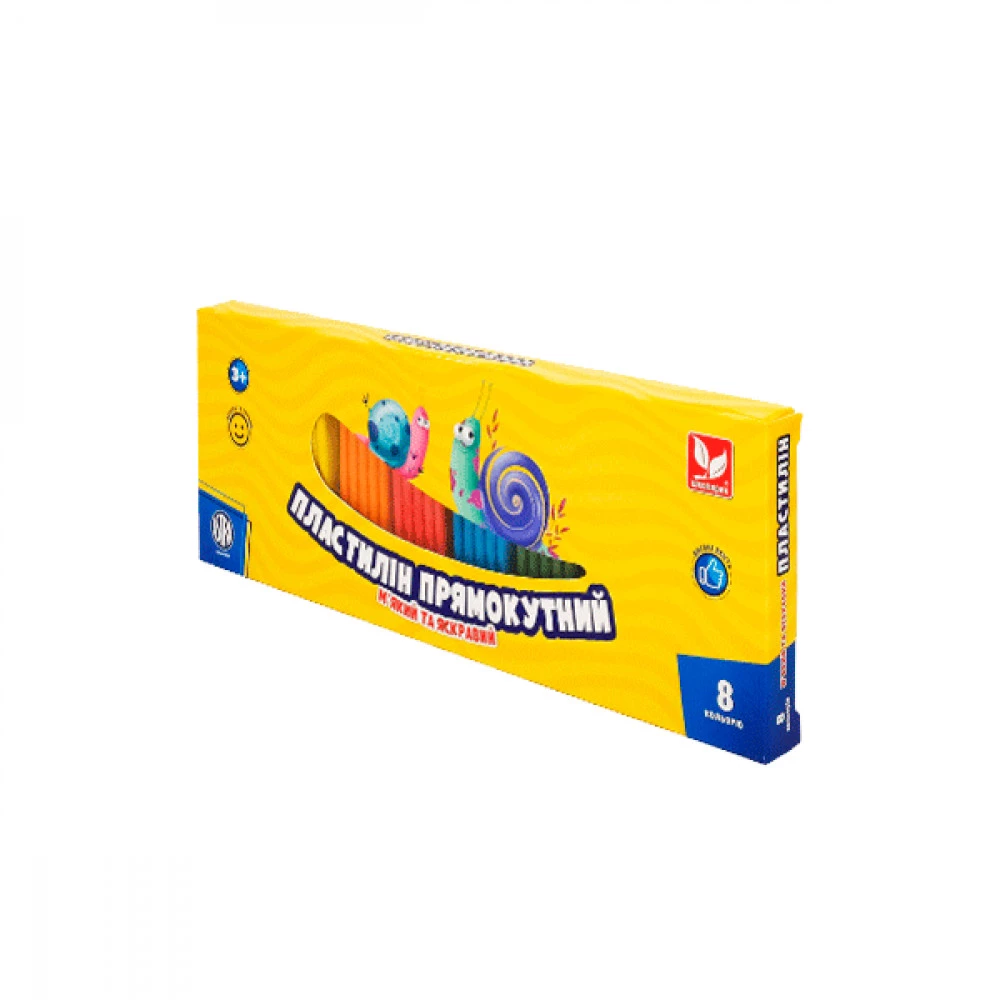Пластилін Школярик 303116002 8 кольорів 156 гр
