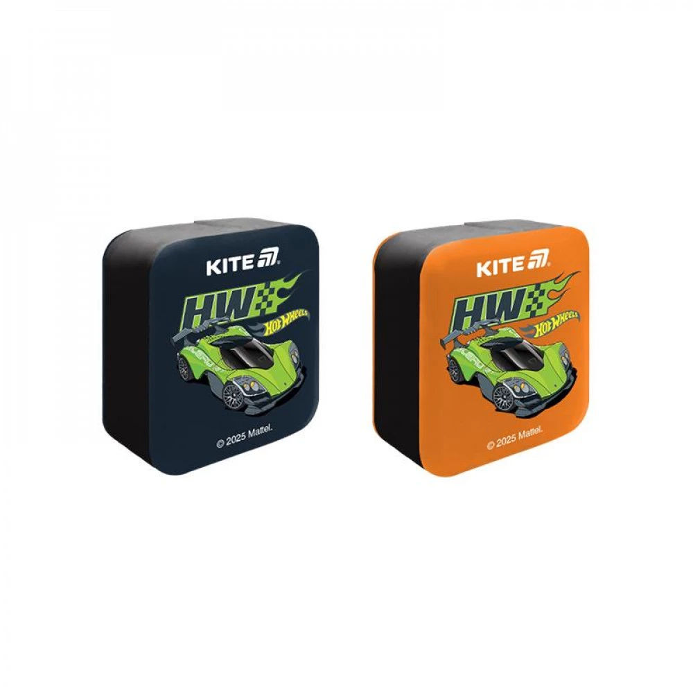 Стругачка Kite HW25-116 Hot Wheels прямокутна з контейнером