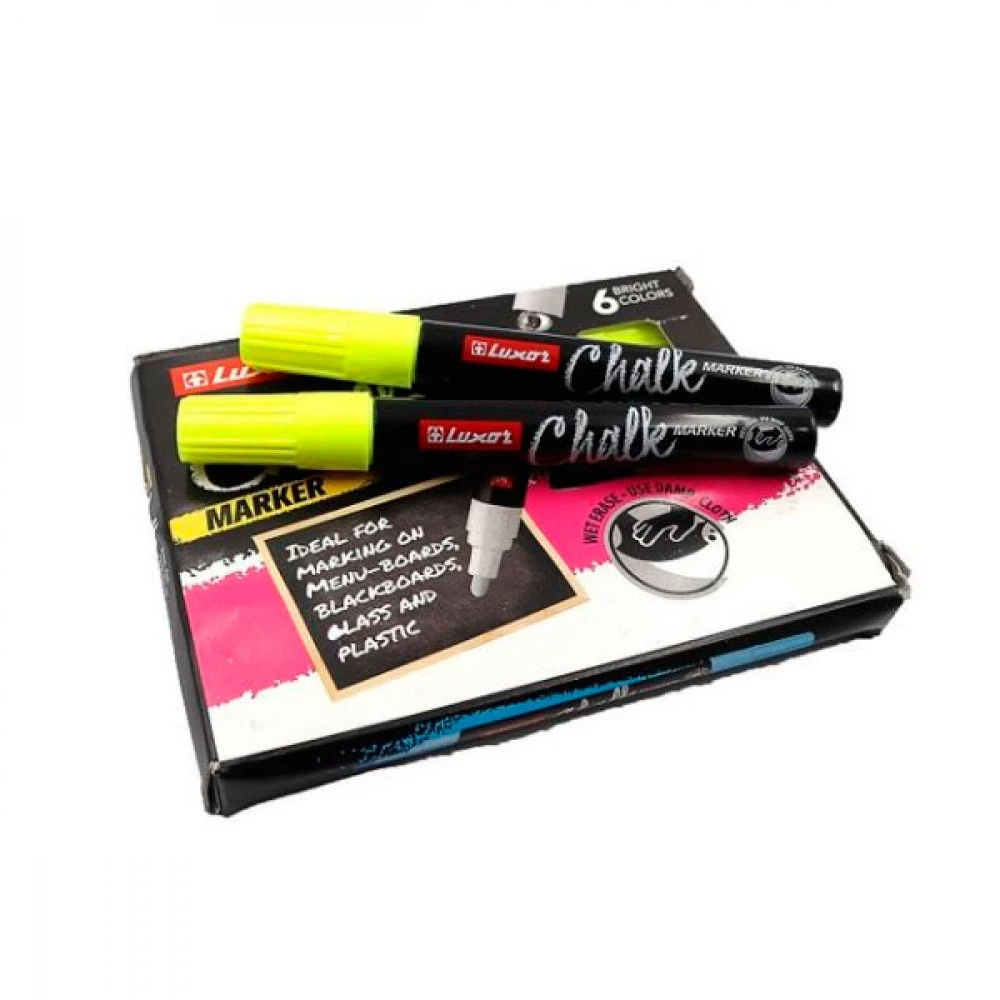 Маркер Luxor Chaik 3041 крейдяний жовтий, 1-3 мм