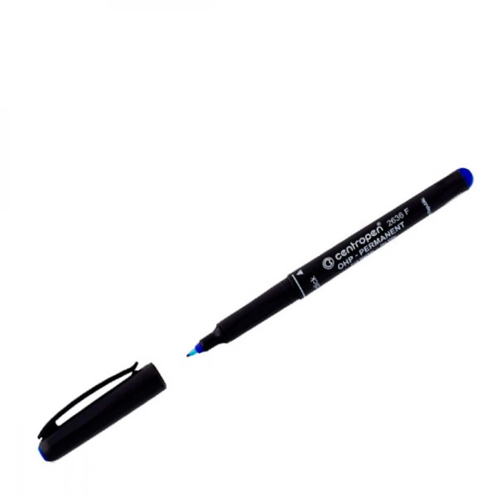 Маркер "Centropen" 2636 F перманентний синій 1 мм