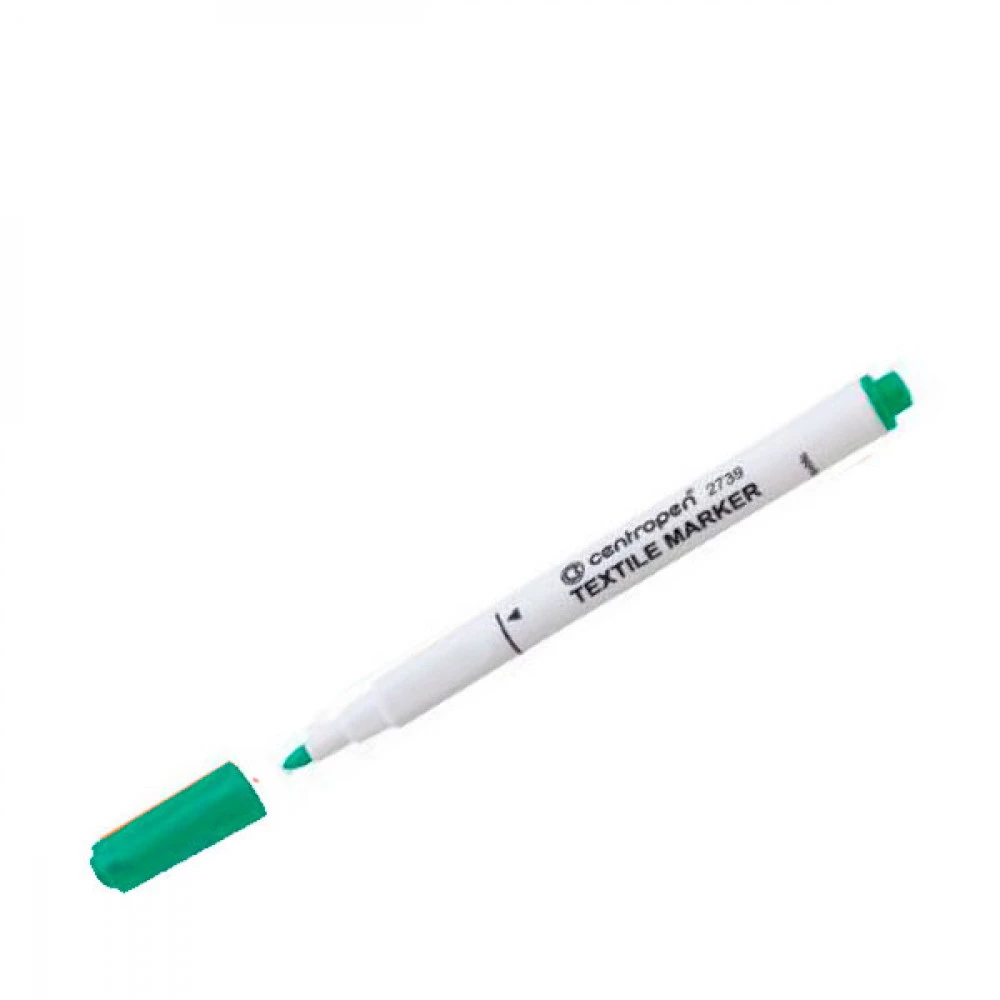 Маркер "Centropen" 2739 для зеленого текстилю