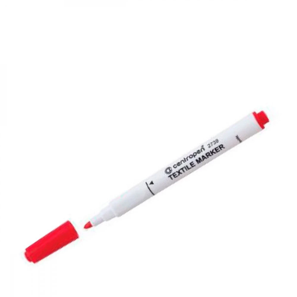 Маркер "Centropen" 2739 для текстилю червоний