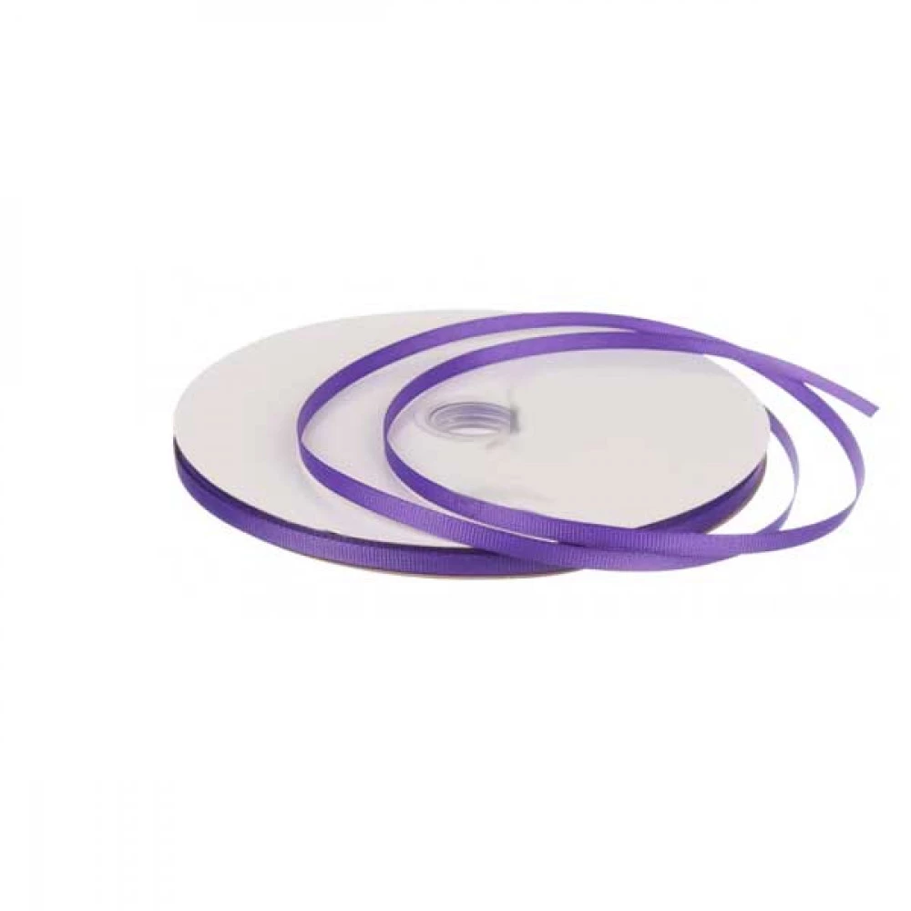 Стрічка репсова для декору 6мм №35 (91,4м) фіолетова