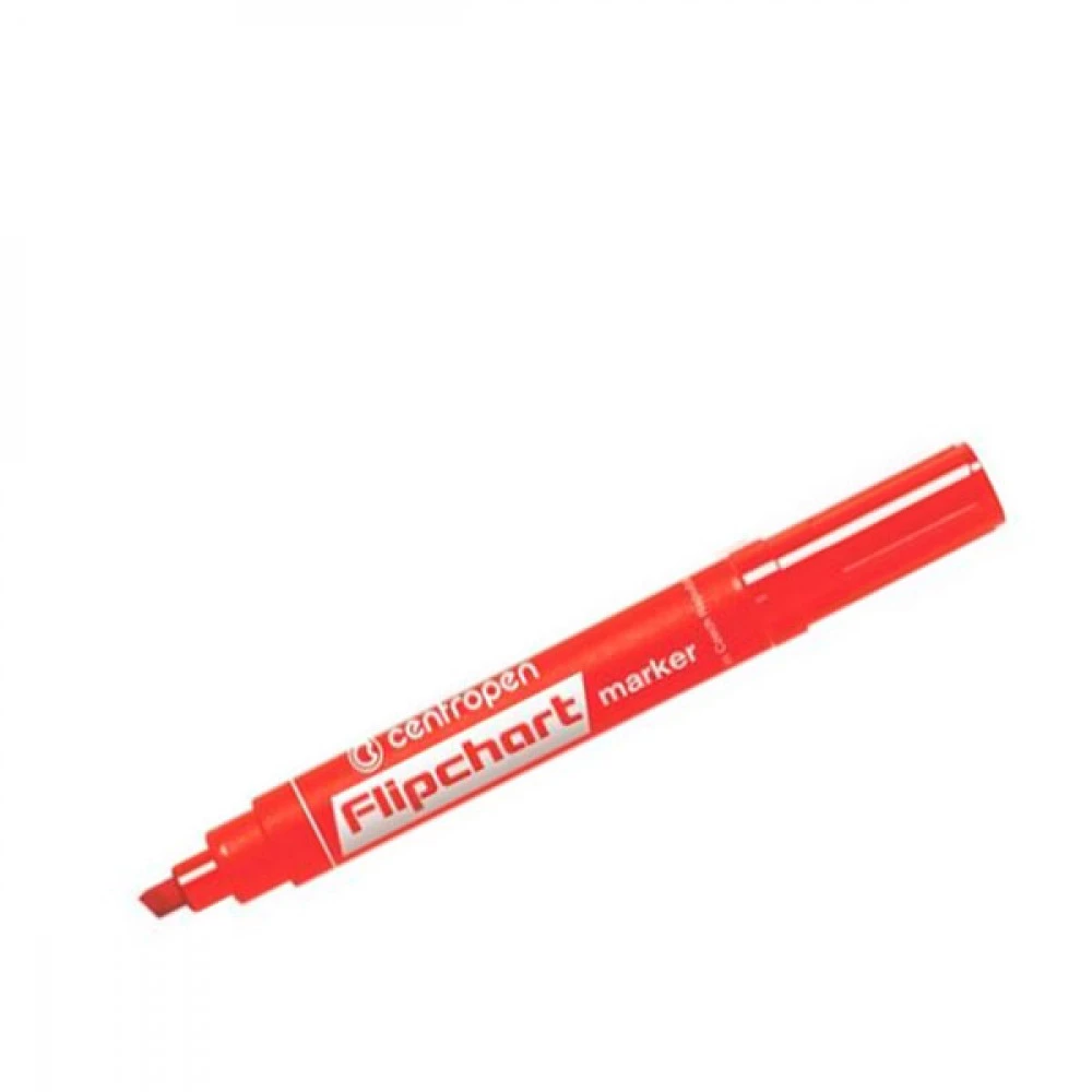 Маркер "Centropen" 8560/1 Flipchart 1-4,6 мм, клиноподібний, червоний