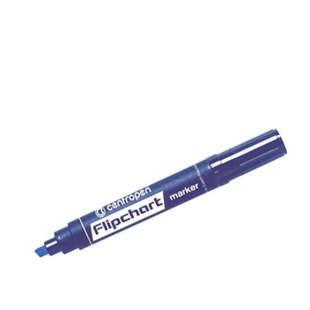 Маркер "Centropen" 8560/1 Flipchart 1-4,6 мм, клиноподібний, синій