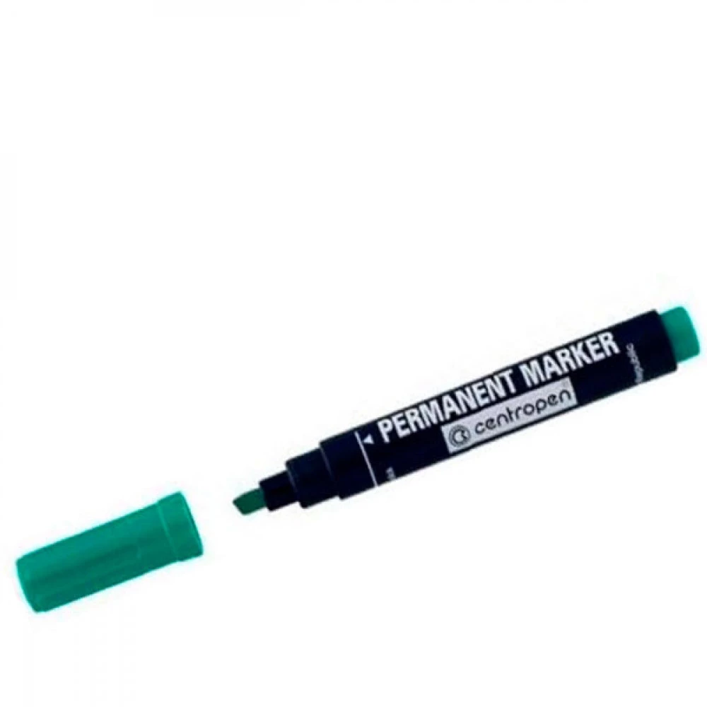 Маркер "Centropen" 8576/1 пермантний, 1-4.6 мм скошений, зелений