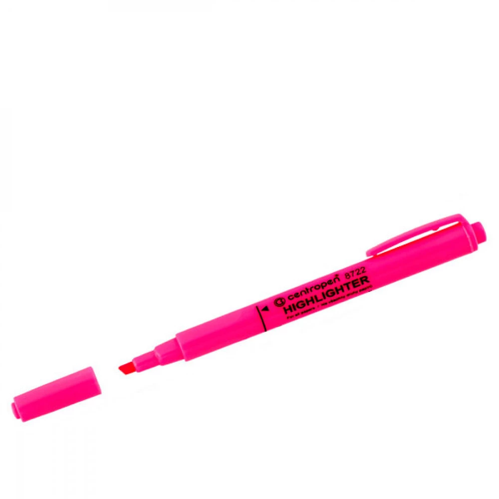 Маркер "Centropen" 8722 Fax текстовий, 1-4 мм рожевий