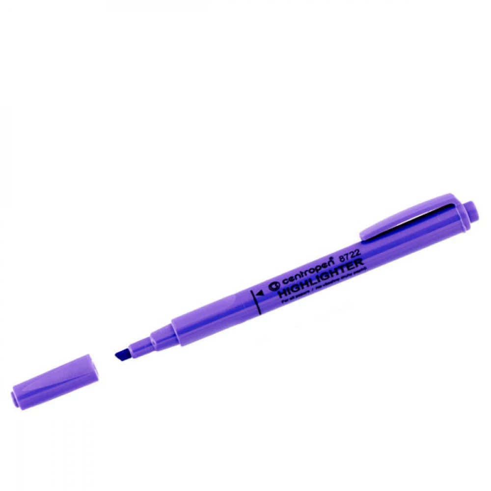Маркер "Centropen" 8722 Fax текстовий, 1-4 мм фіолетовий