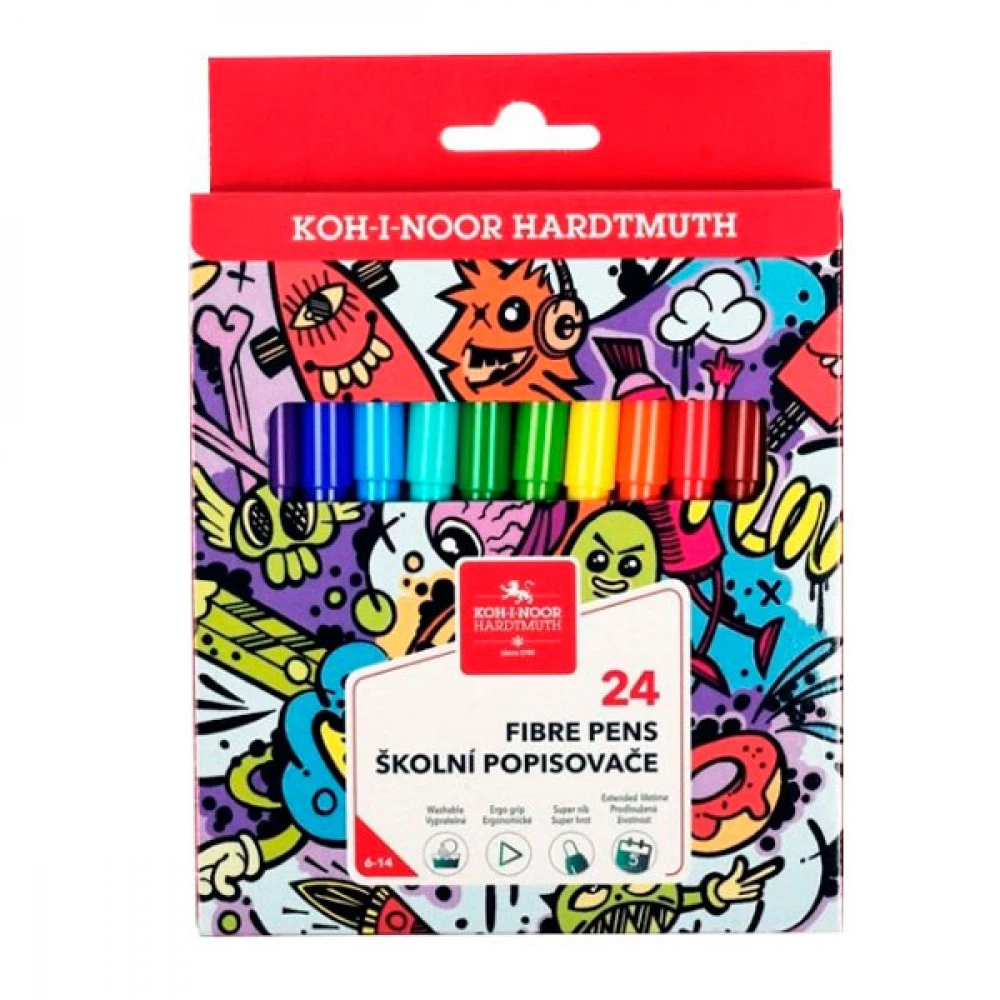 Фломастери 24 кольори Koh-i-noor 771002/24 Teenage
