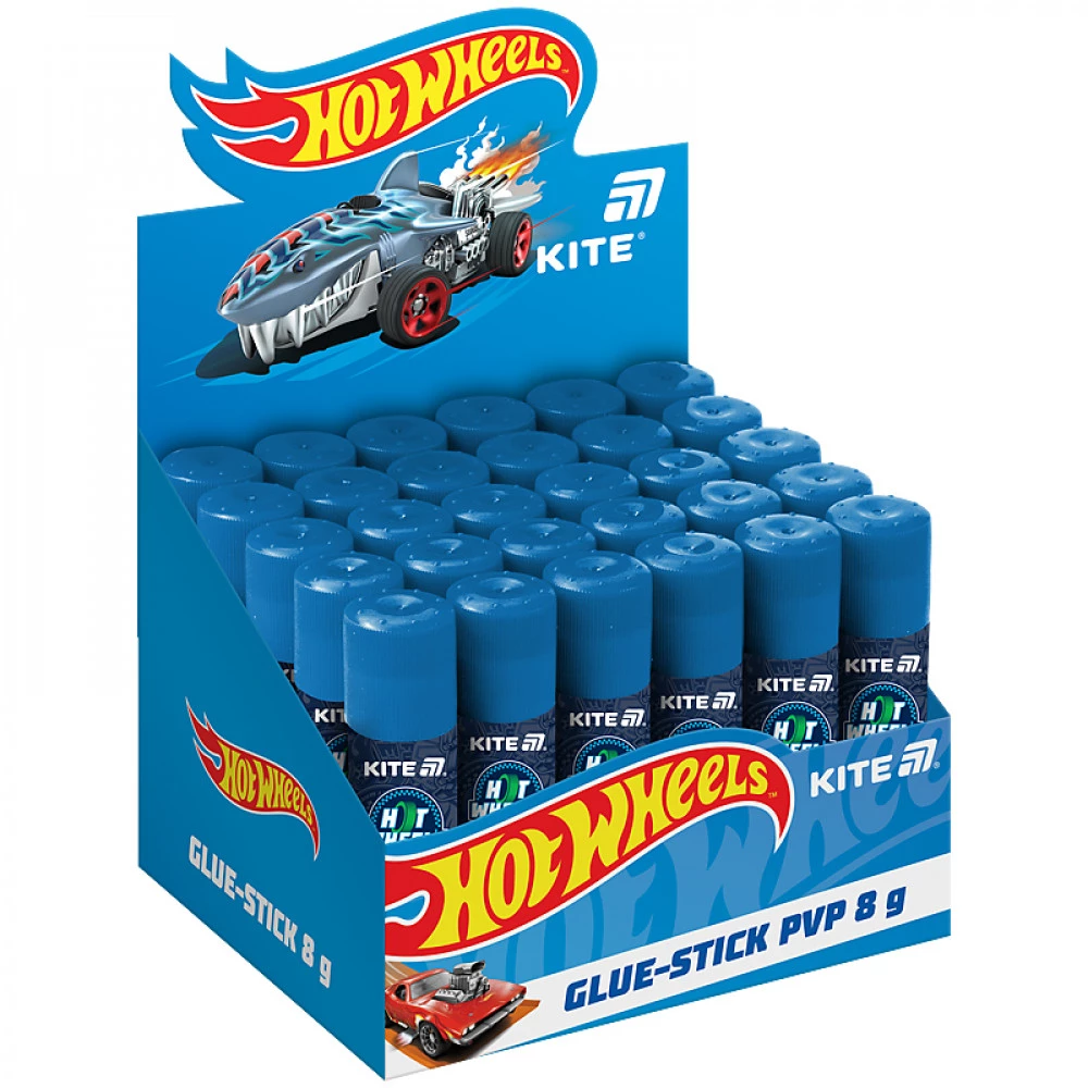 Клей-олівець Kite Hot Wheels HW25-130 8гр з індикатором