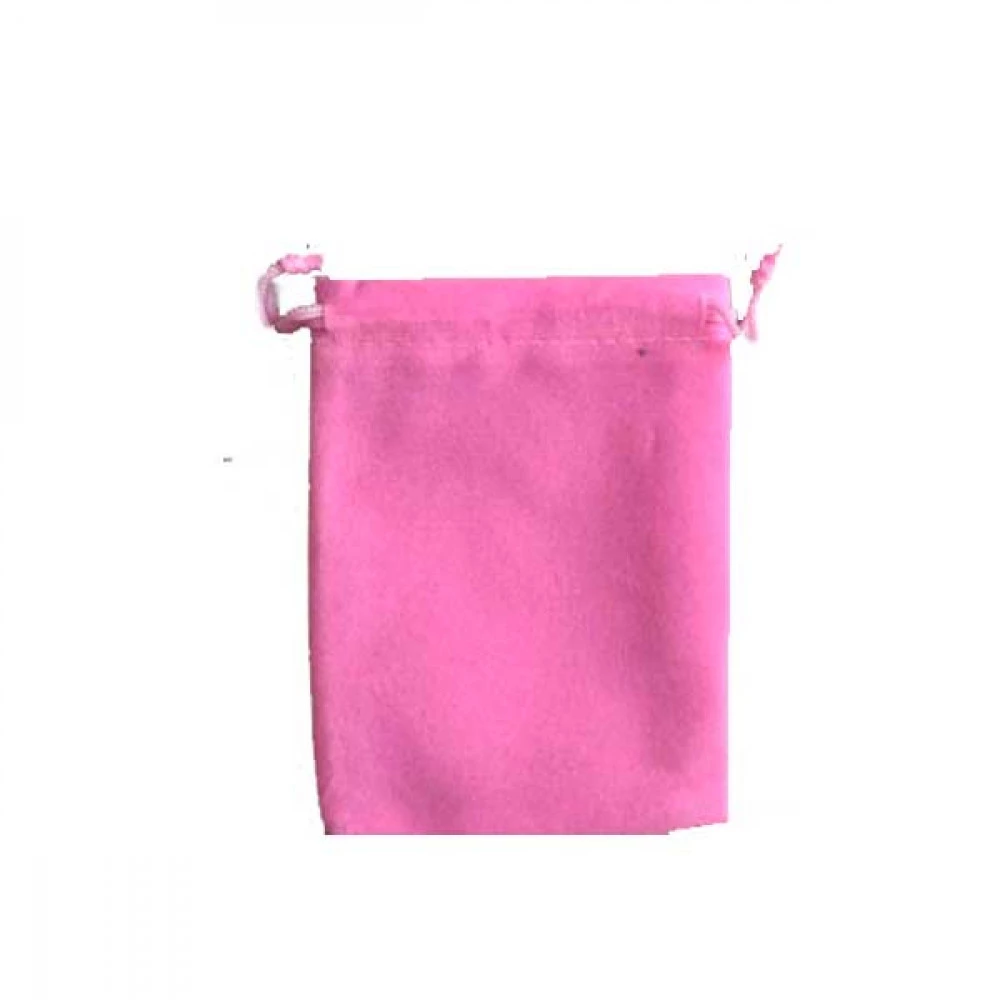 Мішечок з оксамиту 7х9см J94201 рожевий 