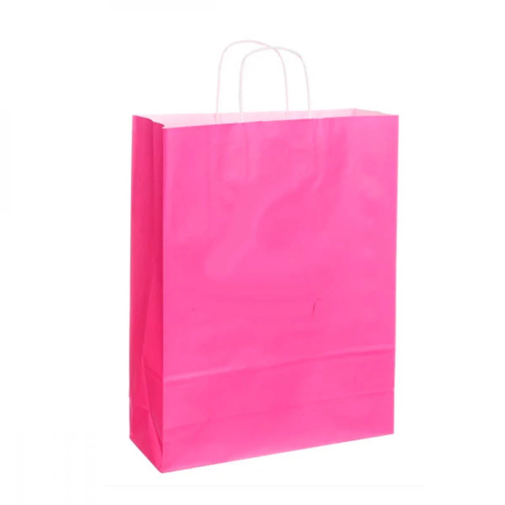 Пакет подарунковий 32х12х42см Крафт 2-66926410 малиновий