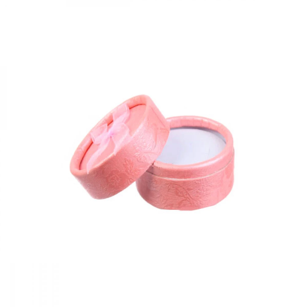 Коробочка для біжутерії кругла з бантом 6-71-738