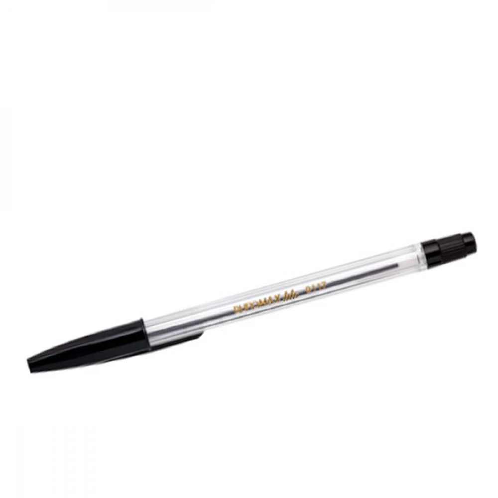 Ручка кулькова BuroMAX BM8117-02 чорна 0,7 мм