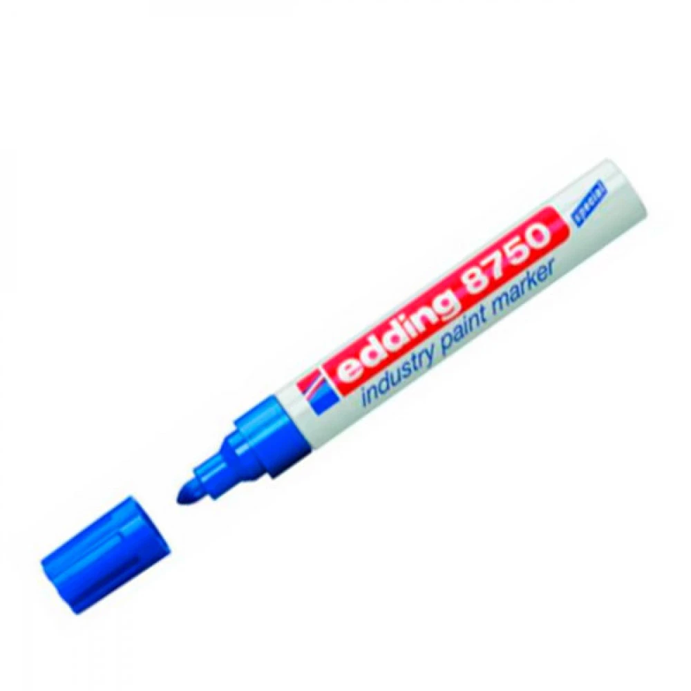 Маркер "Edding" е-8750 перманентний 2-4 мм синій